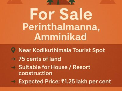 For Sale – Perinthalmanna, Amminikkad