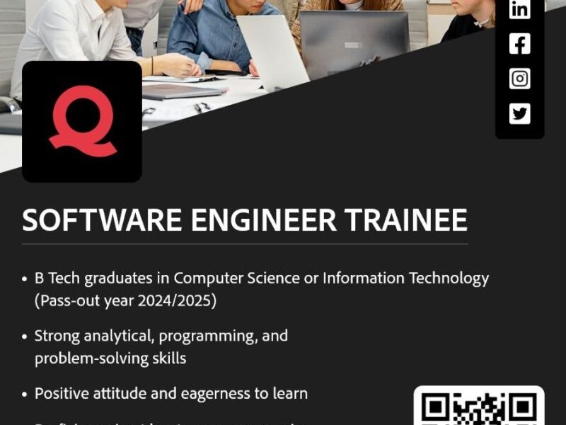We’re Hiring – Software Engineer Trainee