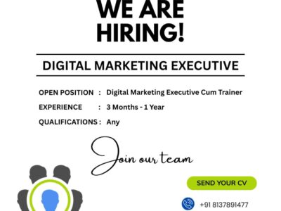 Digital Marketing Trainer & Executive – Hiring Now!