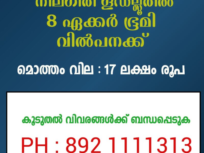 Land for Sale – 8 Acres on Gudallur Bus Route