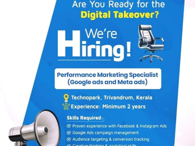 Performance Marketing Specialist (Google Ads & Meta Ads)