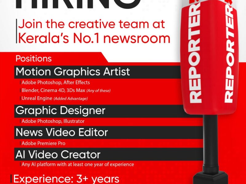 Reporter TV – Hiring Creative Team Members