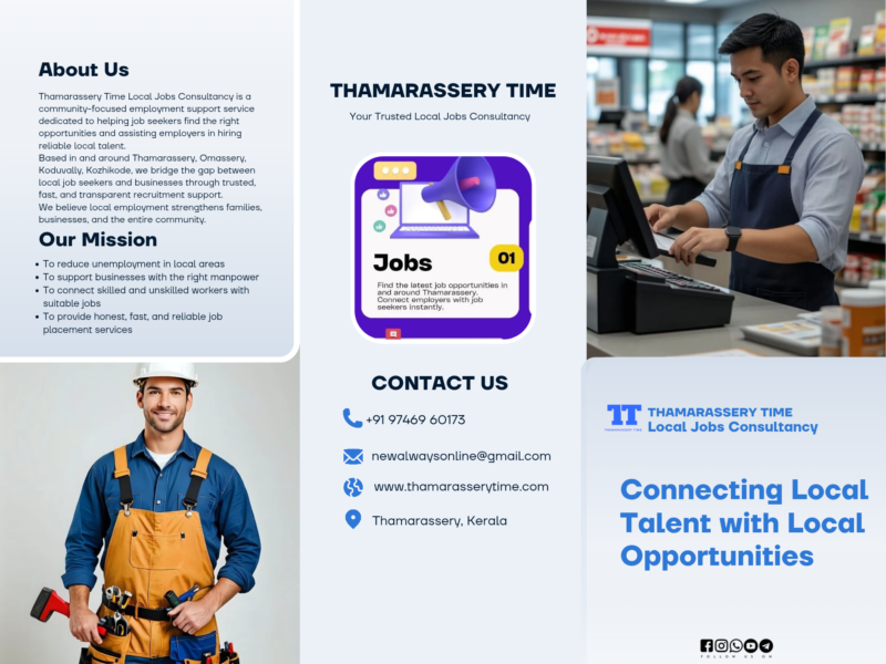 Thamarassery Time – Local Business Directory & Community Services Platform