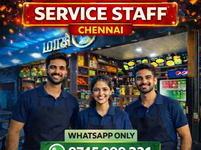 Job Vacancy: Service Staff Wanted for Cafeteria in Chennai