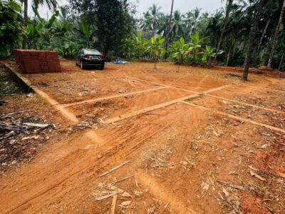 Prime 35 Cent Flat Land with Cottage Foundation for Sale – Kaithapoyil