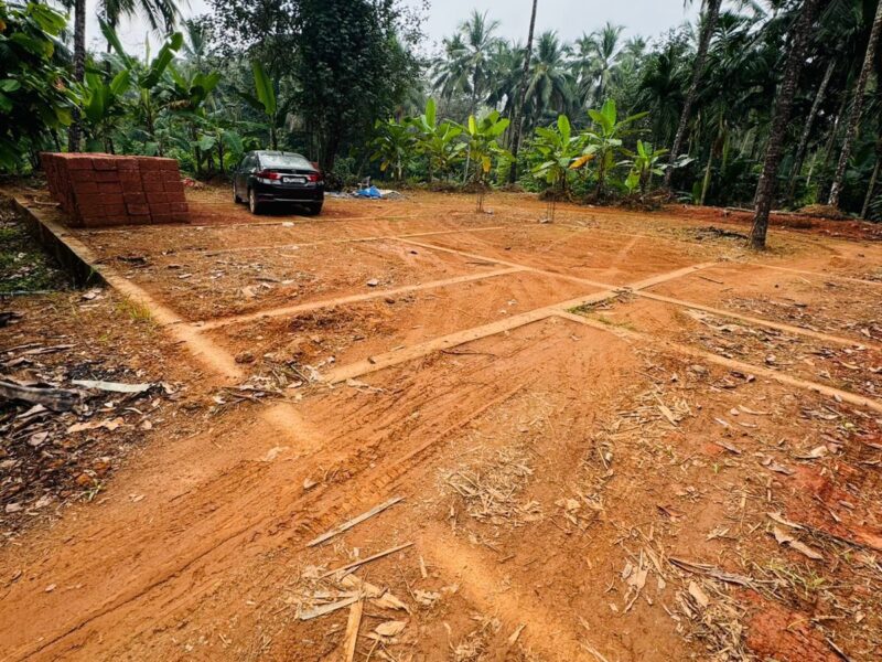 Prime 35 Cent Flat Land with Cottage Foundation for Sale – Kaithapoyil