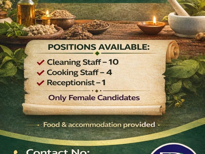 Career Opportunities: Leading Ayurveda Hospital