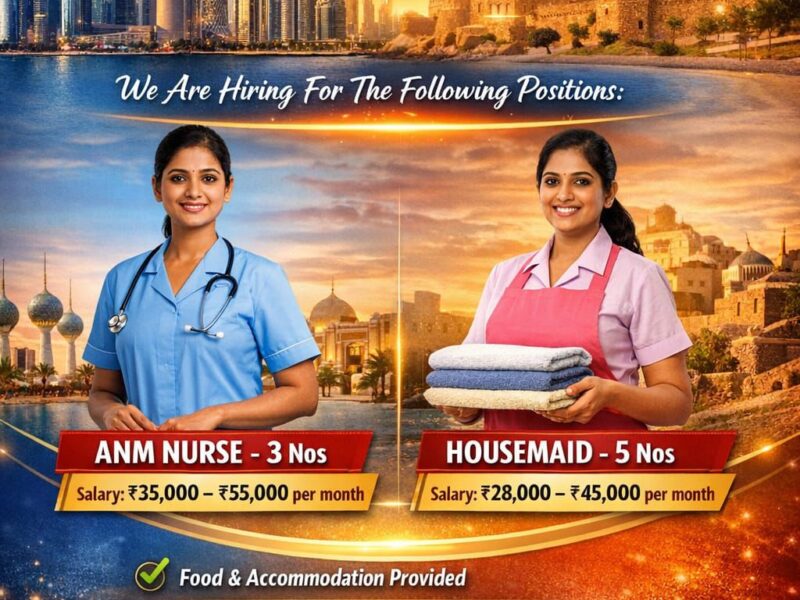 URGENT MANPOWER REQUIREMENT