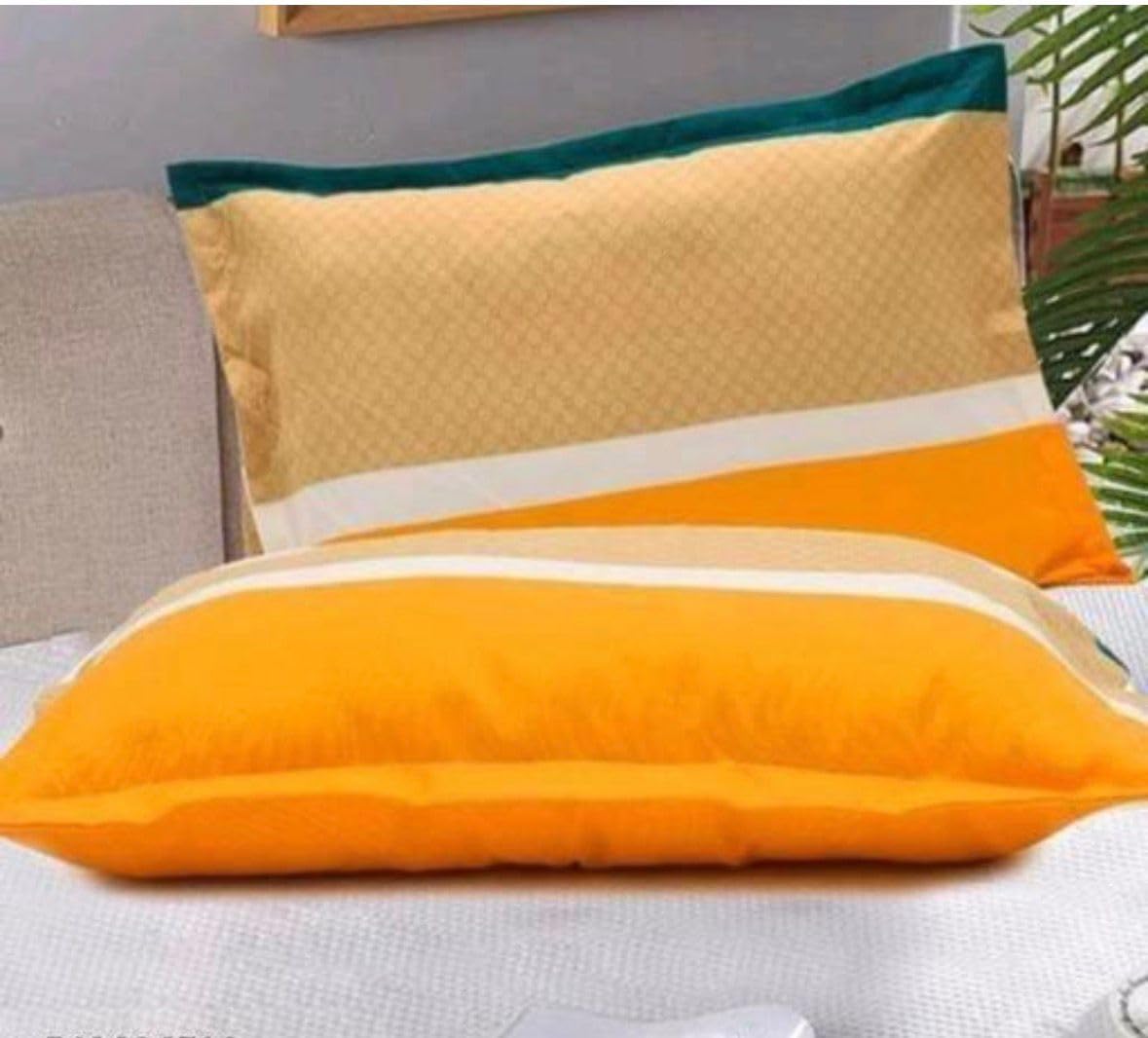 NEW TOWN Cotton Feel Glace Cotton Elastic Fitted Printed King Size Double Bed Bedsheet with 2 Pillow Covers and Fits Upto 8 inches Mattress, Size- 72"x78" Safari 2992 - Image 4