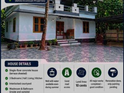Beautiful 3BHK House for Sale in Adivaram, Thamarassery